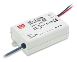 Impulsinis srovės šaltinis LED 1050mA 16-24V, valdomas TRIAC, PFC, MEAN WELL