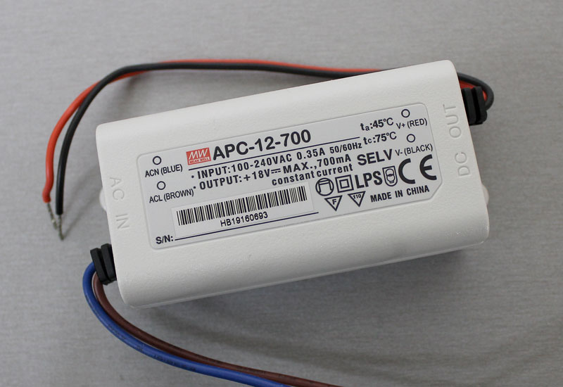 Impulsinis srovės šaltinis LED 700mA 9-18V MEAN WELL
