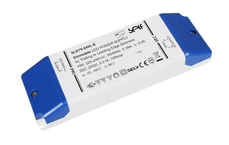 Impulsinis maitinimo šaltinis LED 12V 6.25A, valdomas TRIAC, IP20, 31x60x185mm, SELF