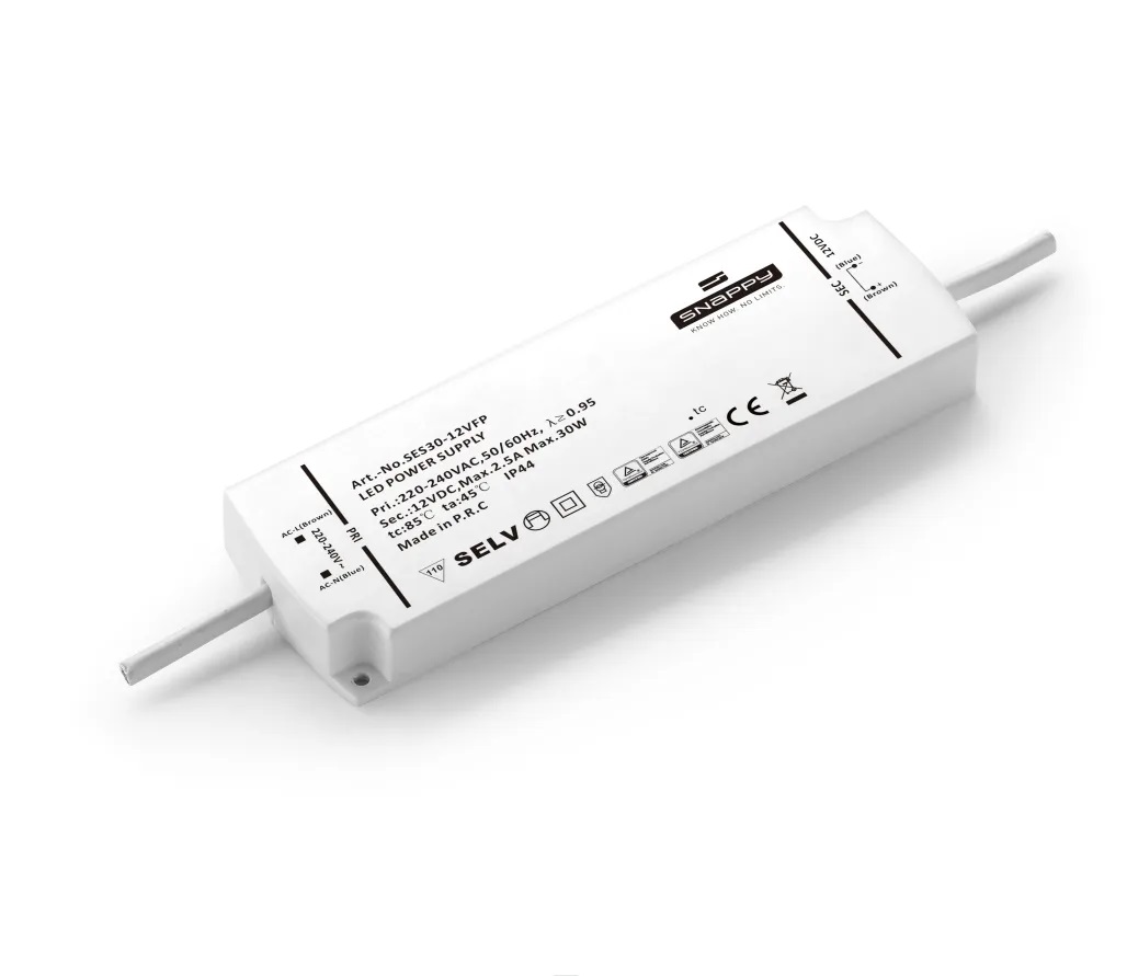 Impulsinis LED maitinimo šaltinis 12Vdc, 2.5A, su PFC, IP44