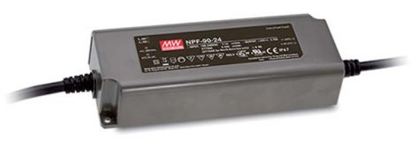 Impulsinis maitinimo šaltinis LED 24V 3.75A, PFC, IP67, MEAN WELL