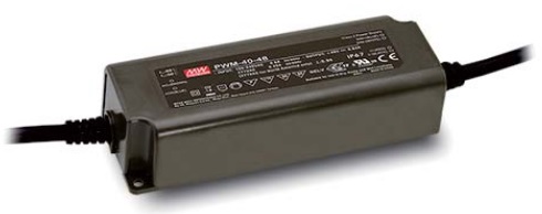 Impulsinis maitinimo šaltinis LED 24V 1.67A, valdomas, PFC, IP67, MEAN WELL