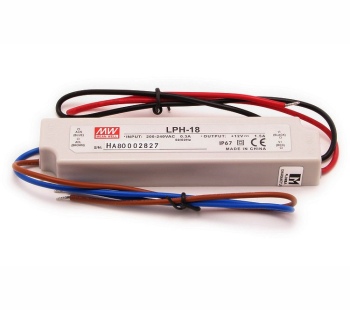 Impulsinis maitinimo šaltinis LED 24V 0.75A, IP67, MEAN WELL