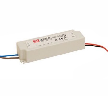 Impulsinis maitinimo šaltinis LED 24V 1.5A, IP67, MEAN WELL