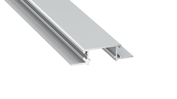 Profilis aliuminis anoduotas LED juostoms įleidžiamas, priglaistomas, ZATI, 3m LUMINES