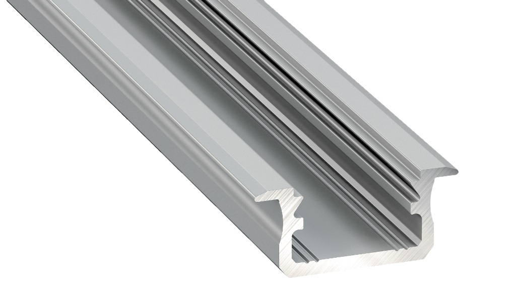 Profilis aliuminis anoduotas LED juostoms įleidžiamas, B, 3m LUMINES