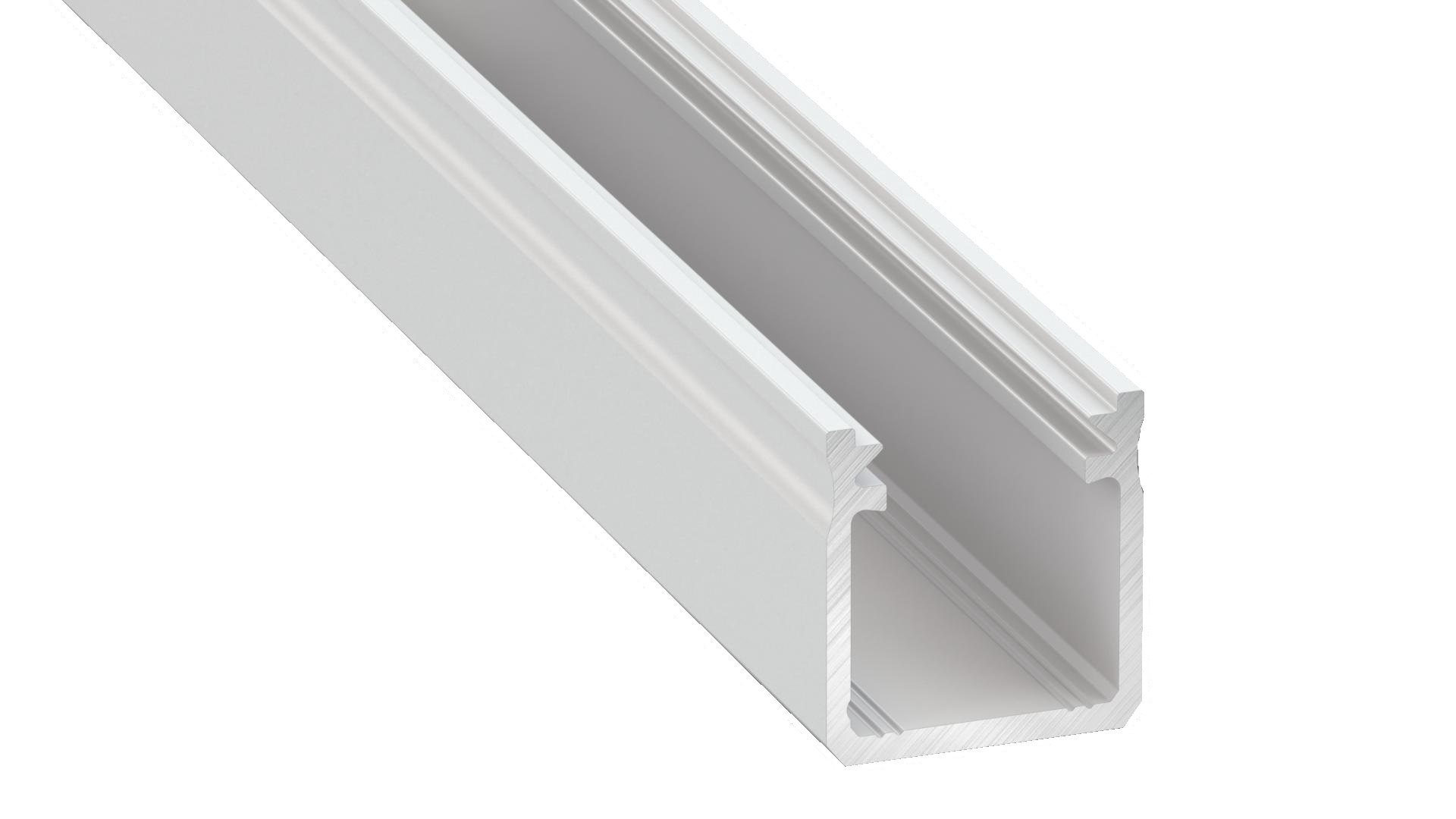 Profilis aliuminis baltas LED juostoms aukštas paviršinis, Y, 2.02m LUMINES