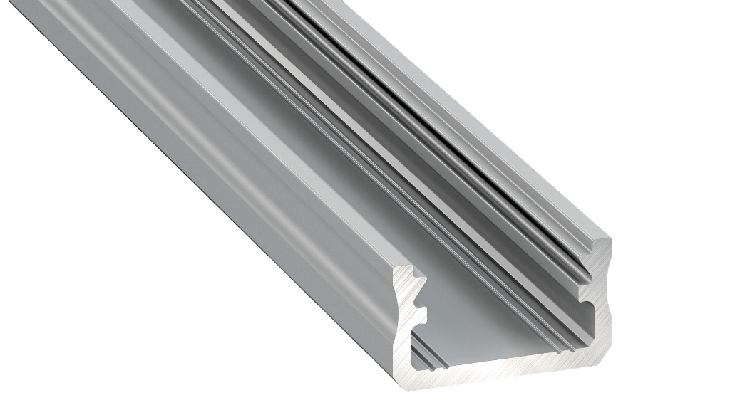 Profilis aliuminis anoduotas LED juostoms paviršinis, A, 1m LUMINES