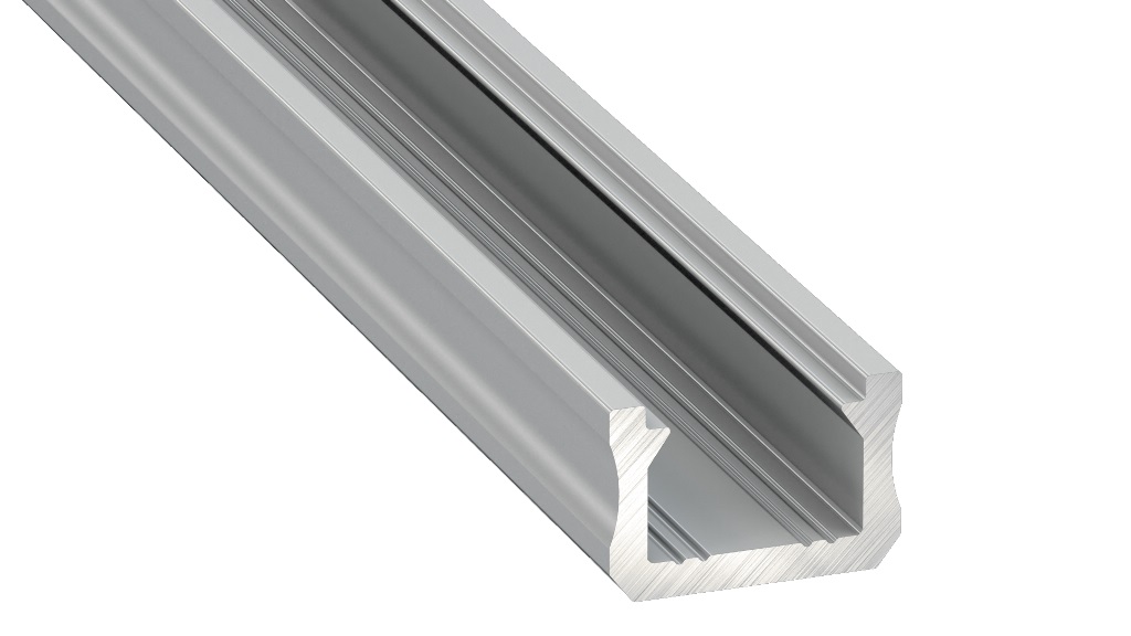 Profilis aliuminis anoduotas LED juostoms SLIM paviršinis, X, 2.02m LUMINES