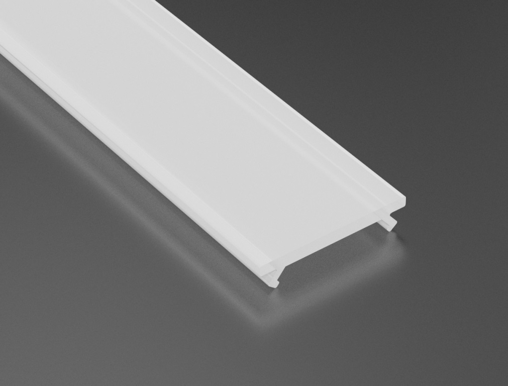 Dangtelis PMMA baltas MILKY profiliams LUMINES A B C D Y MONO, V2, 3m