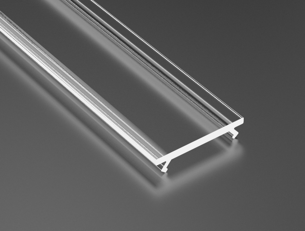 Dangtelis PMMA skaidrus profiliams LUMINES A B C D Y MONO, V2, 1m