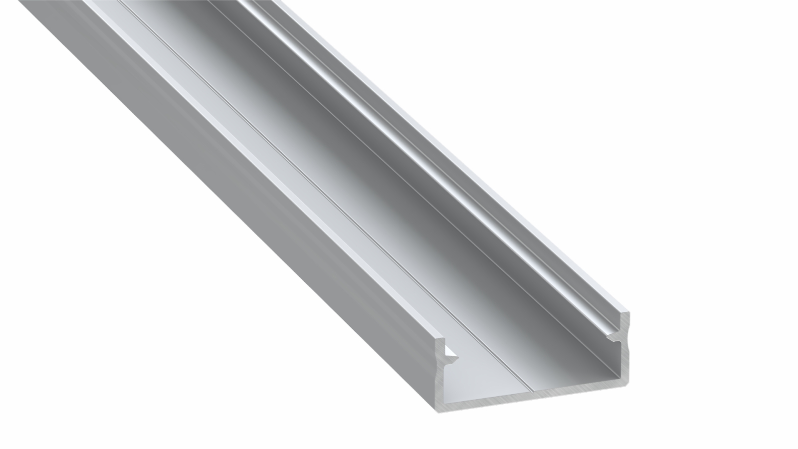 Profilis aliuminis anoduotas LED juostoms platus, DUAL, 3m, LUMINES