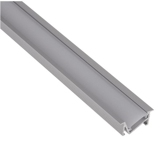 LED profilis ZENOLINE anoduotas su baltu dangteliu, 3 metrai