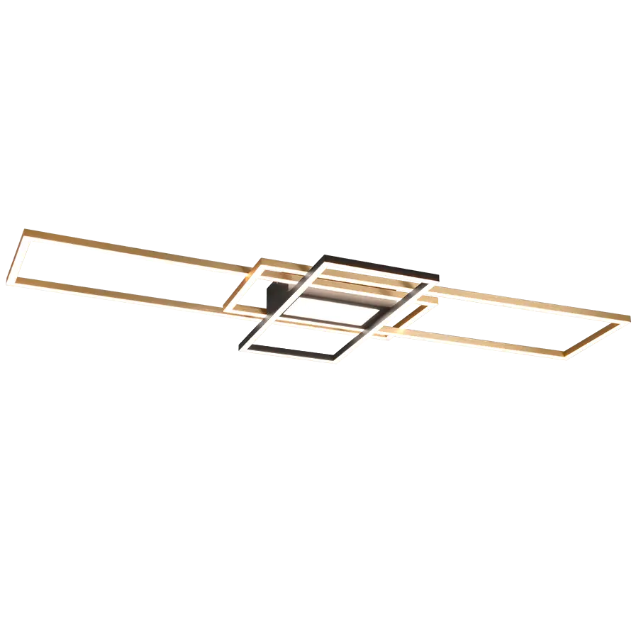 Lubinis LED šviestuvas Irvine žalvario matinis