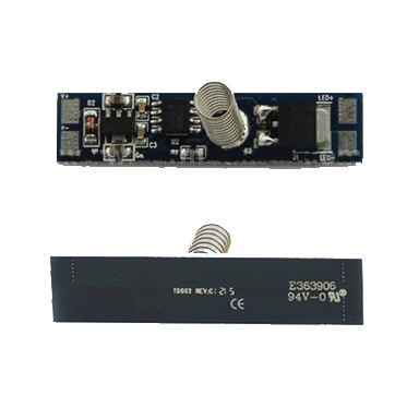 LED juostos valdiklis 12-24Vdc, 8A, montuojamas į profilį