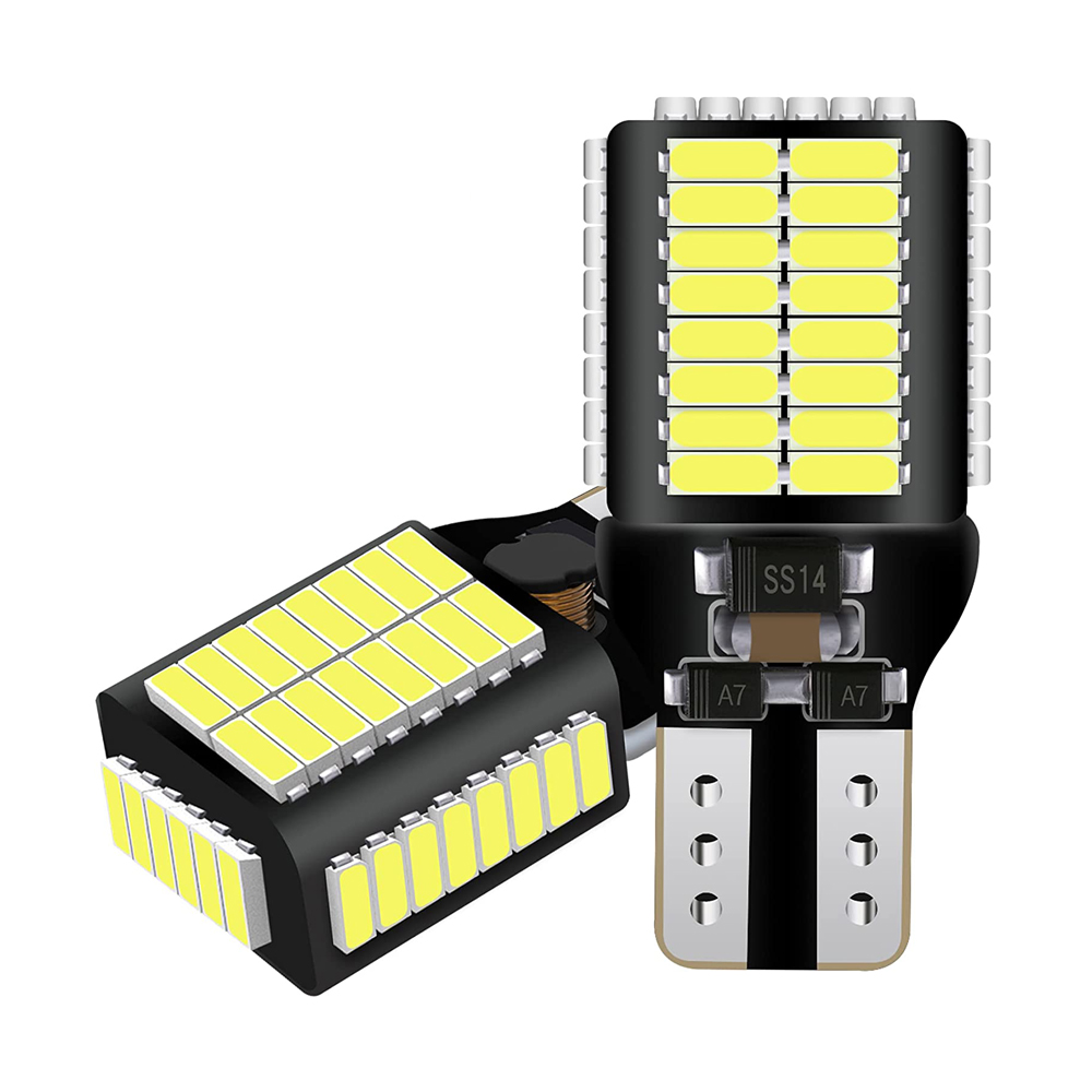 LED atbulinės eigos lempučių komplektas T15 W16W Canbus