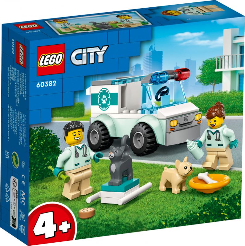 Gyvūnėlių greitosios pagalbos automobilis LEGO® City 60382