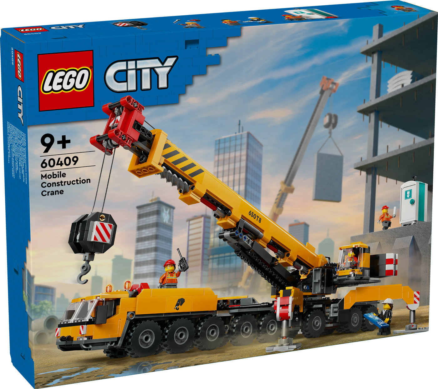 LEGO® City Geltonas mobilus statybų kranas Žaislas 60409