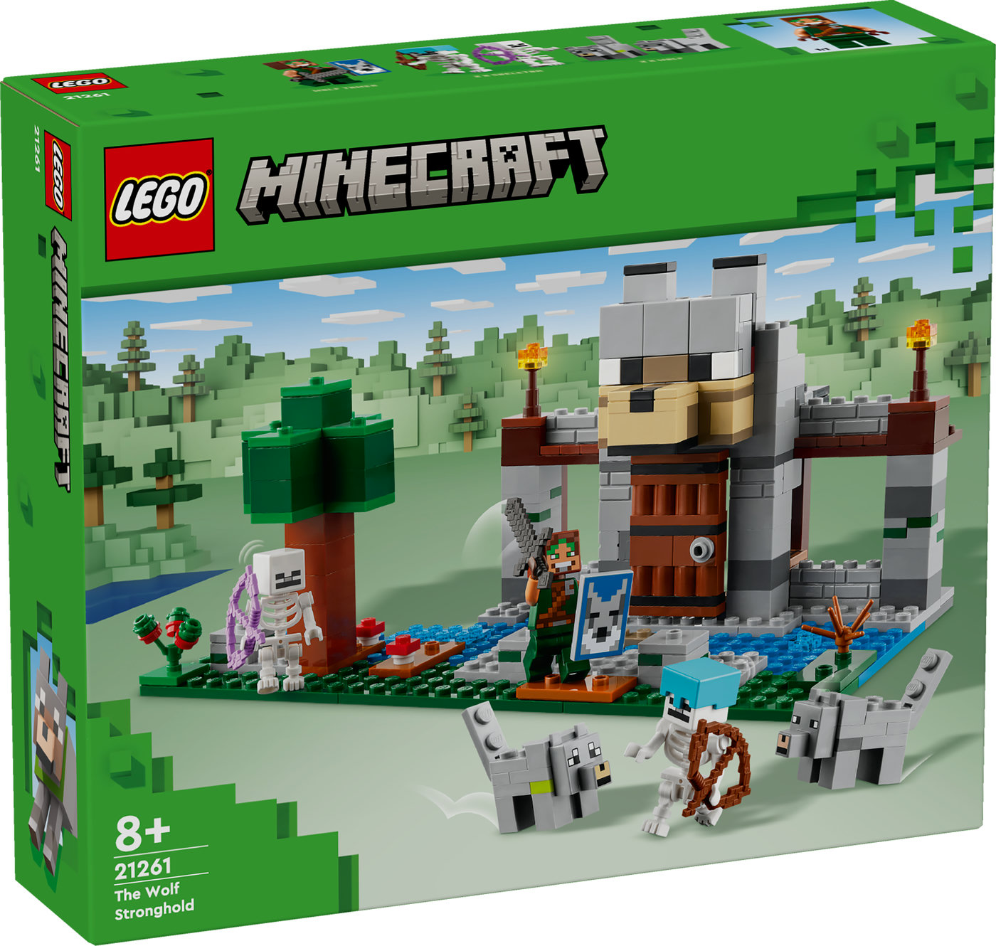 LEGO® Minecraft® Vilkų tvirtovė Žaidimo rinkinys 21261