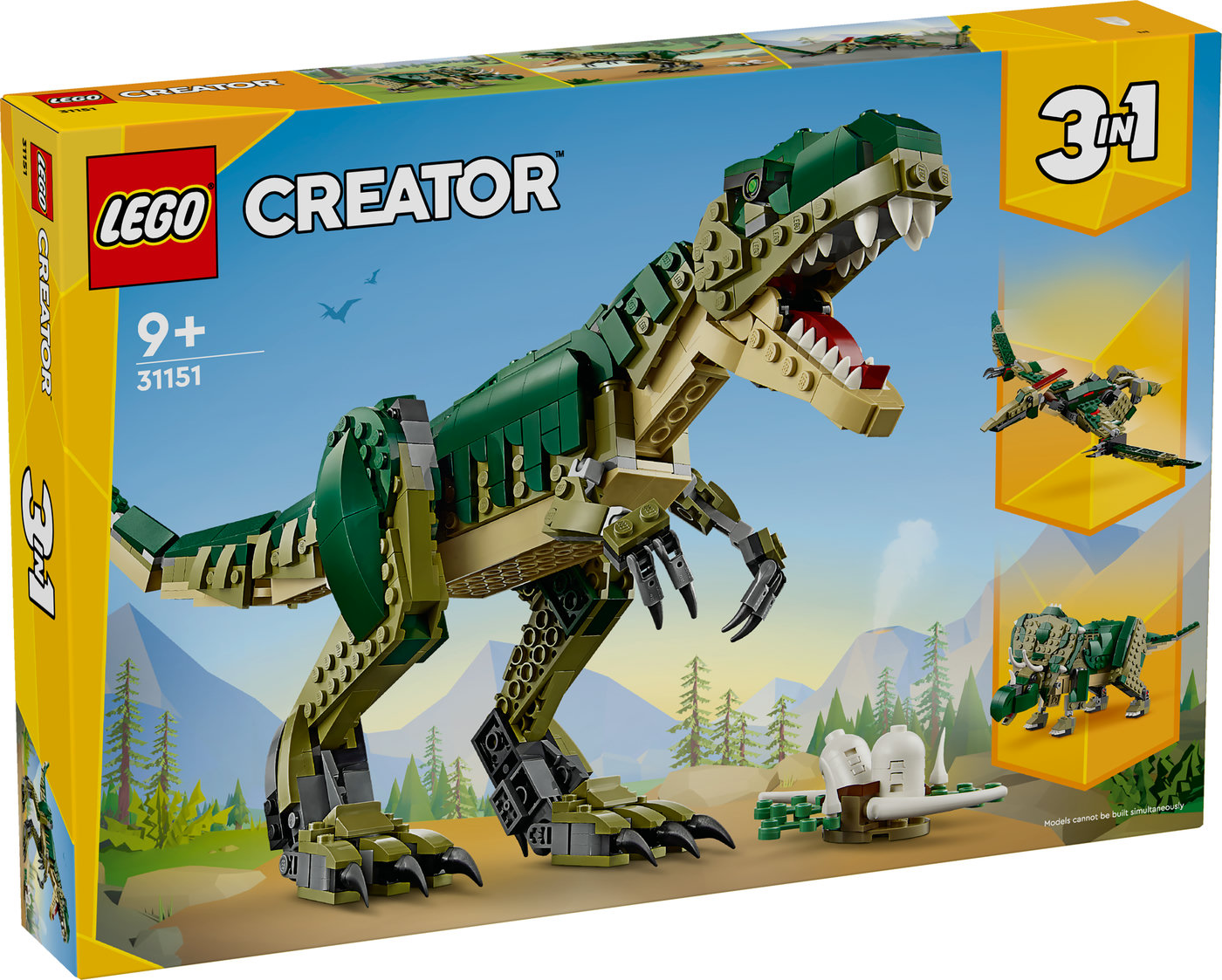 LEGO® Creator Tiranozauras, dinozauras vaikams 31151