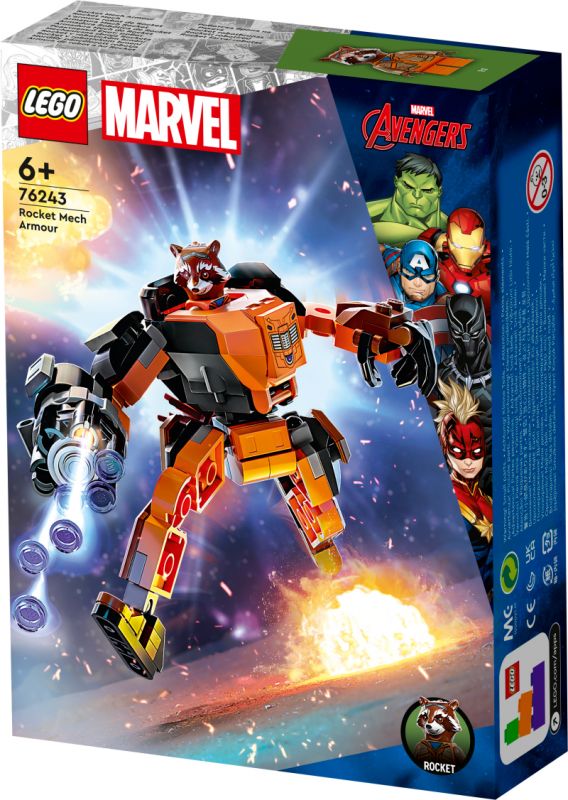 Rocket šarvai-robotas LEGO® Marvel 76243