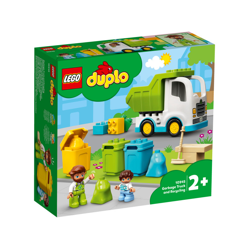 LEGO® DUPLO® Šiukšlių sunkvežimis ir perdirbimas 10945