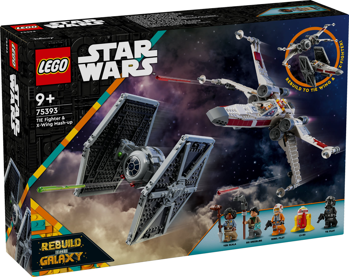 LEGO® Star Wars™ Jungtinis TIE Fighter ir X-Wing modelis 75393