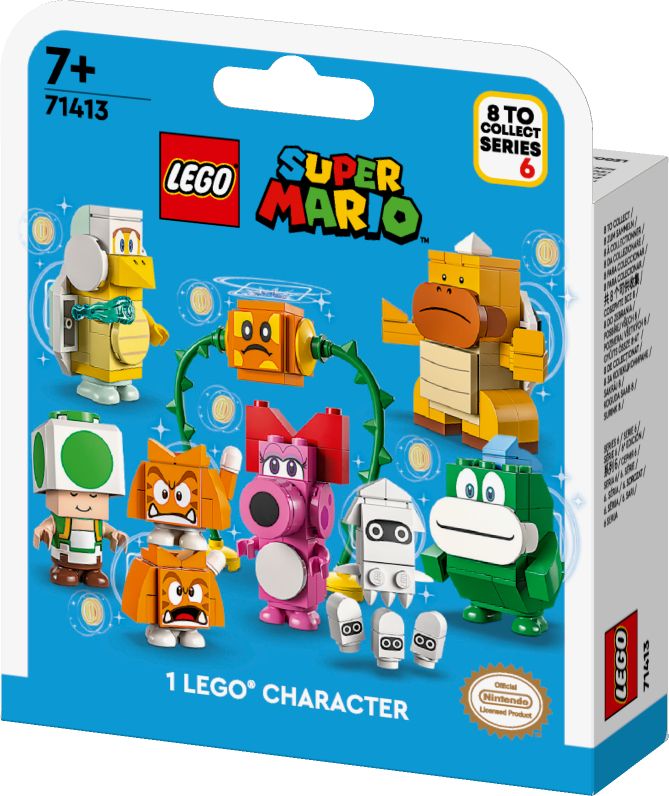 Personažų pakuočių 6 serija LEGO® Super Mario™ 71413 (1 atsitiktinis personažas)