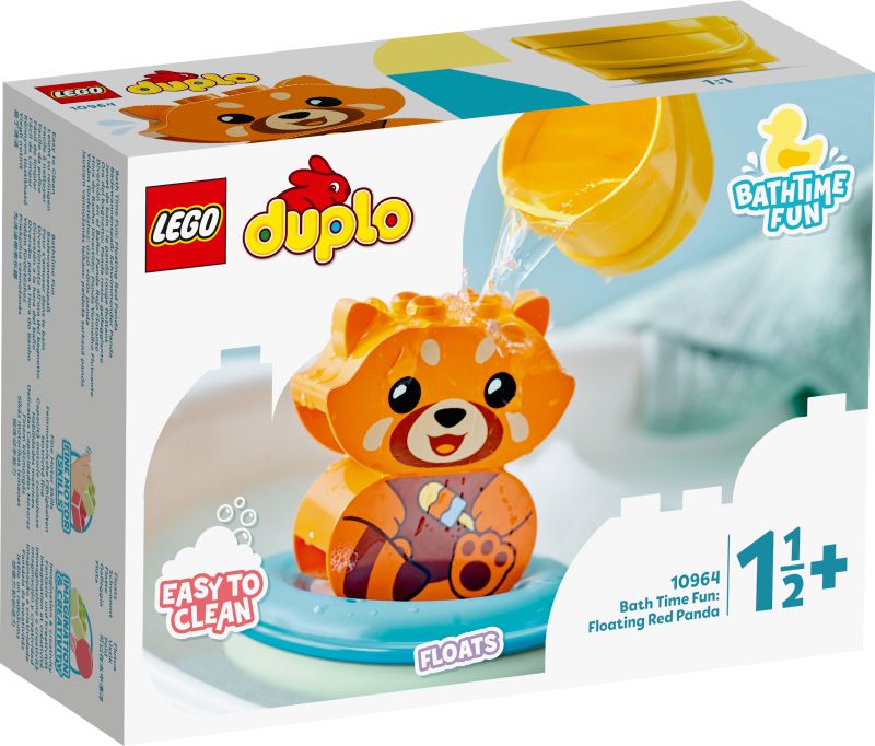 LEGO® DUPLO® Mano pirmosios maudynių pramogos: plūduriuojanti raudonoji panda 10964