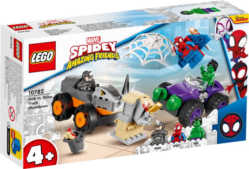 LEGO® Marvel Spidey And His Amazing Friends Halko susirėmimas su raganosio sunkvežimiu 10782