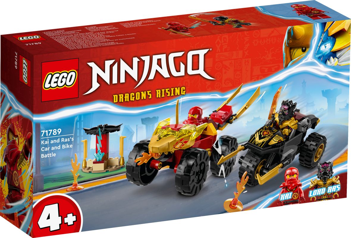 LEGO Ninjago Kai ir Ras automobilio ir motociklo mūšis 71789