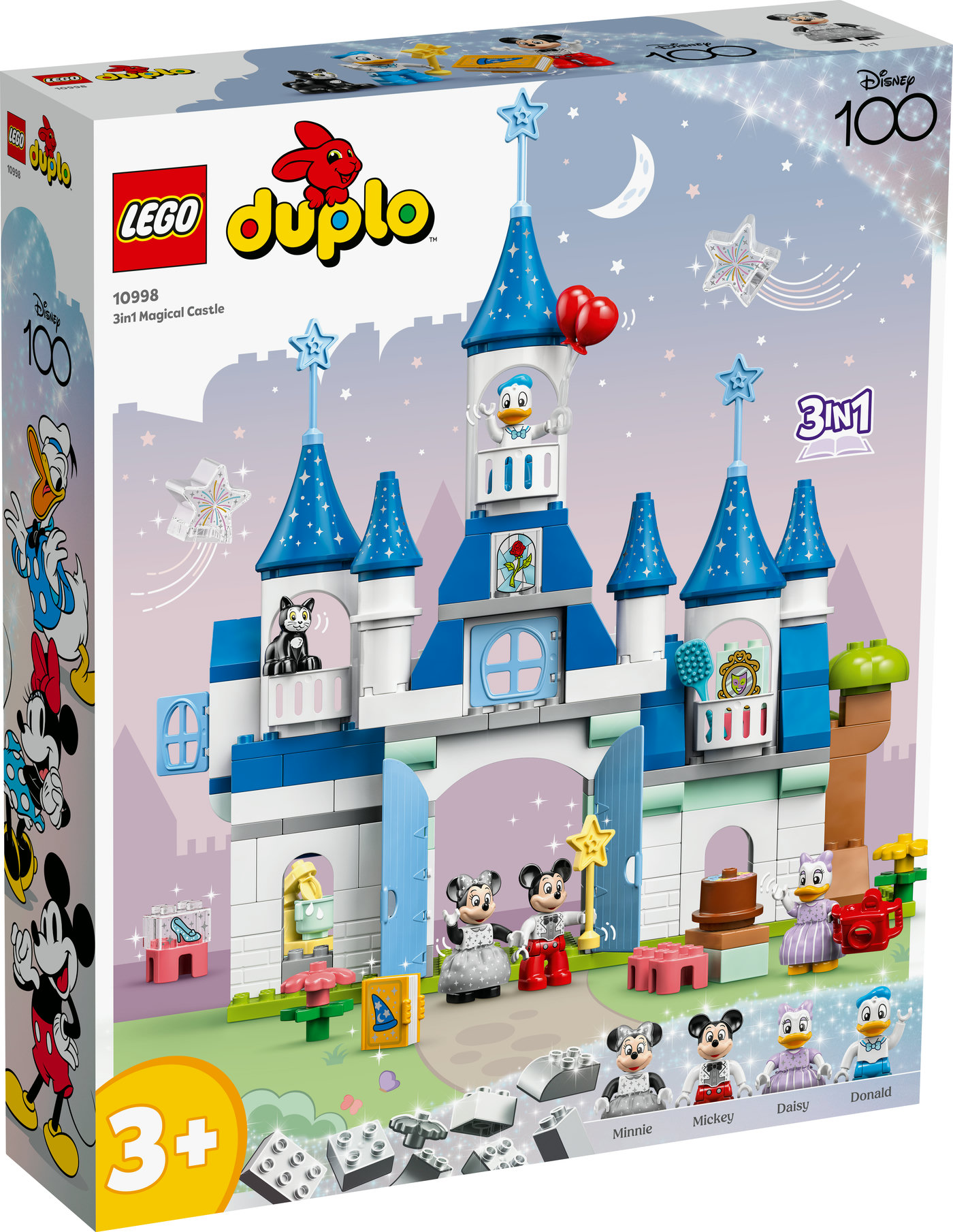 LEGO® DUPLO® | Disney 3 viename Stebuklingas pilis 10998 Konstravimo rinkinys (160 dalių)