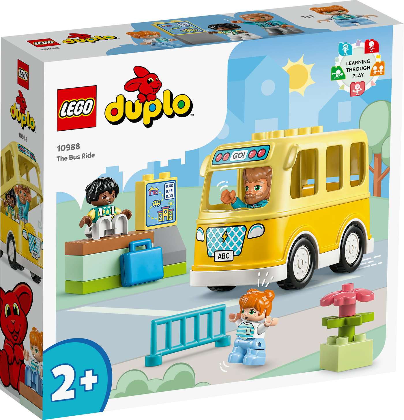 LEGO® DUPLO® Town Kelionė autobusu 10988 Konstravimo rinkinys (16 dalių)