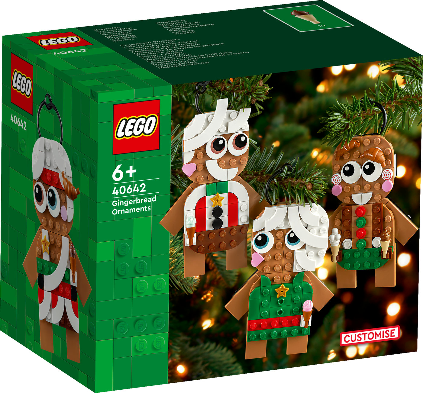 LEGO® meduoliniai žaisliukai Kalėdinis dekoras 40642