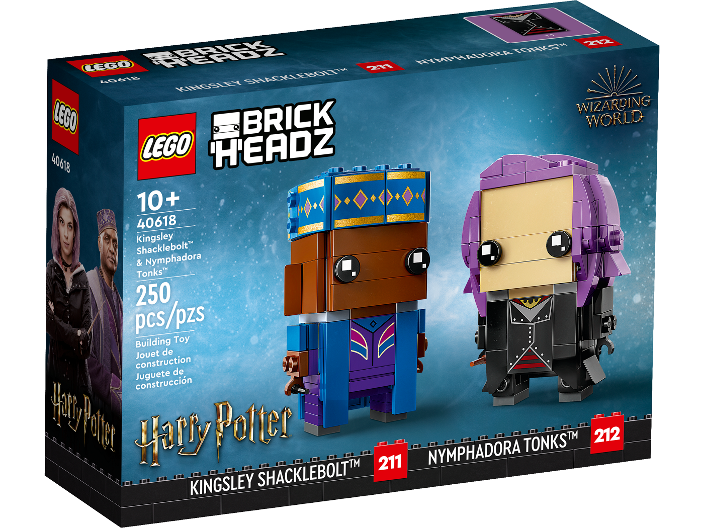 LEGO® BrickHeadz™ Kingsley Shacklebolt™ & Nymphadora Tonks 40618