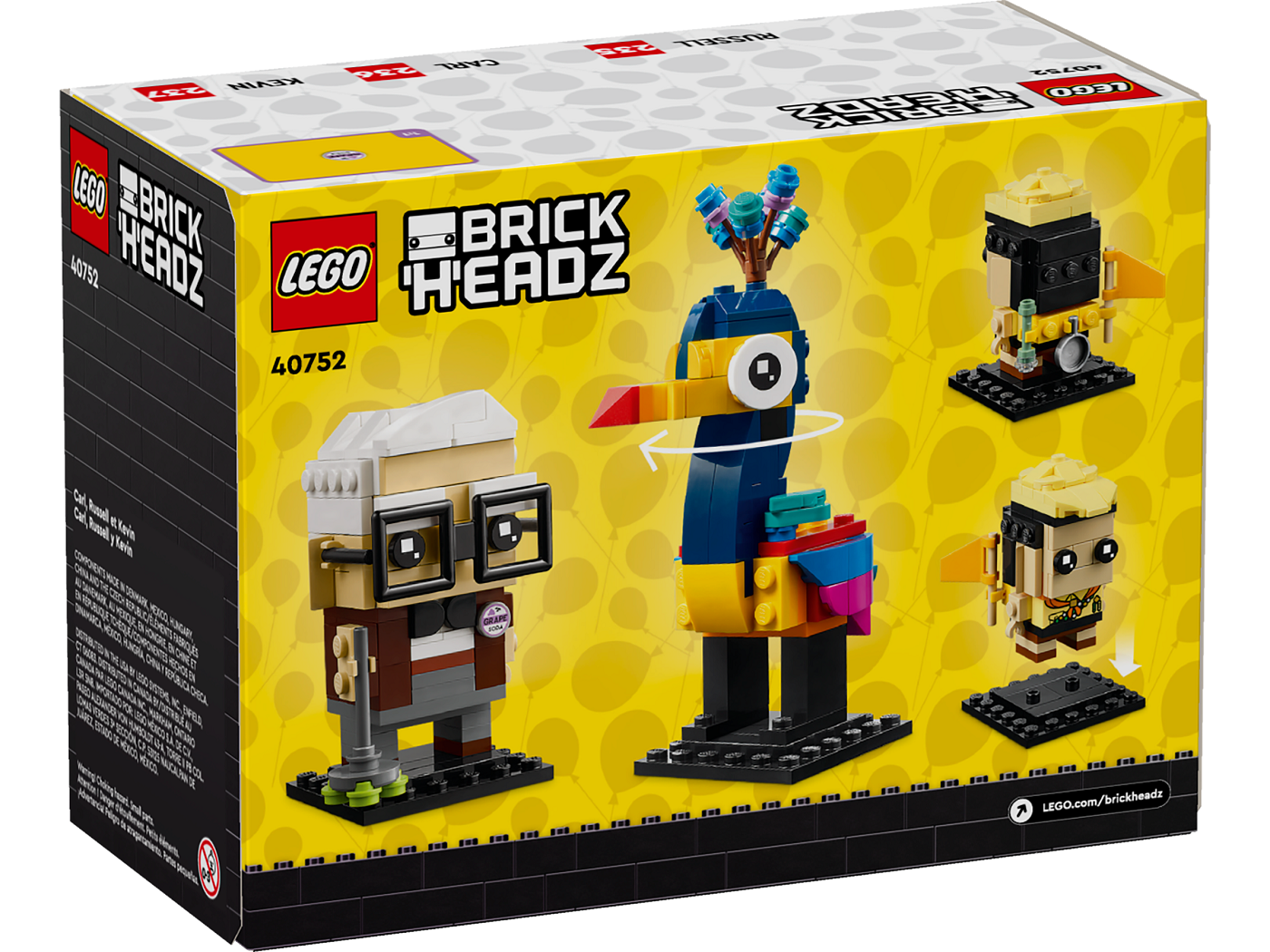 LEGO® BrickHeadz™ Carl, Russell & Kevin 40752