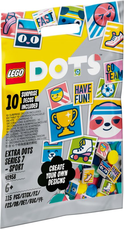 LEGO® DOTS Papildomi DOTS – 7 serija – SPORTAS 41958