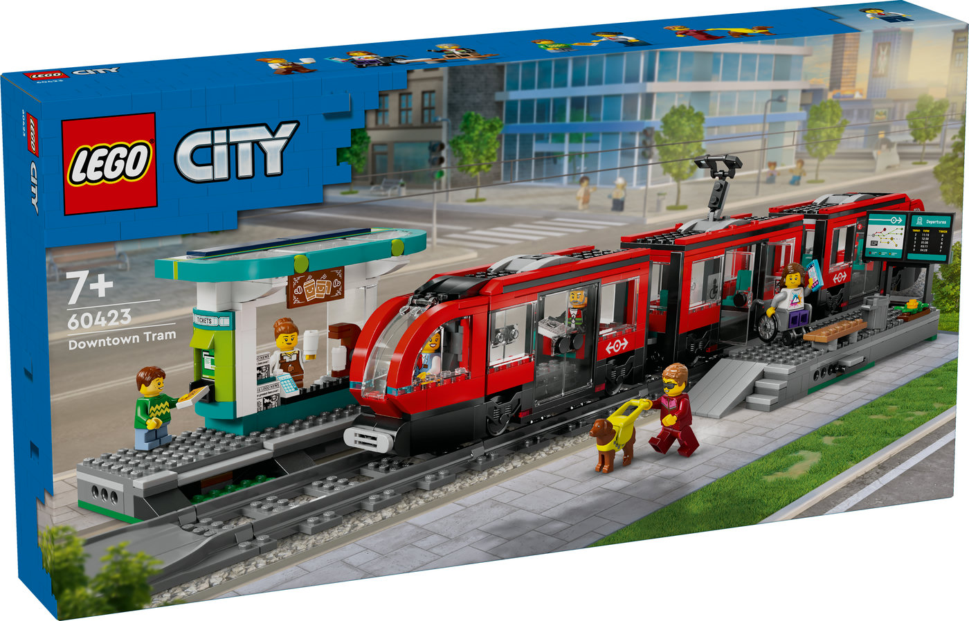 LEGO® City Miesto centro tramvajus ir stotelė Žaislas 60423