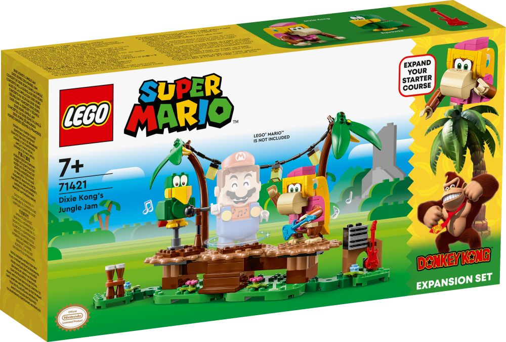 LEGO Super Mario Kongės Diksės džiunglių pramogų papildomas rinkinys 71421