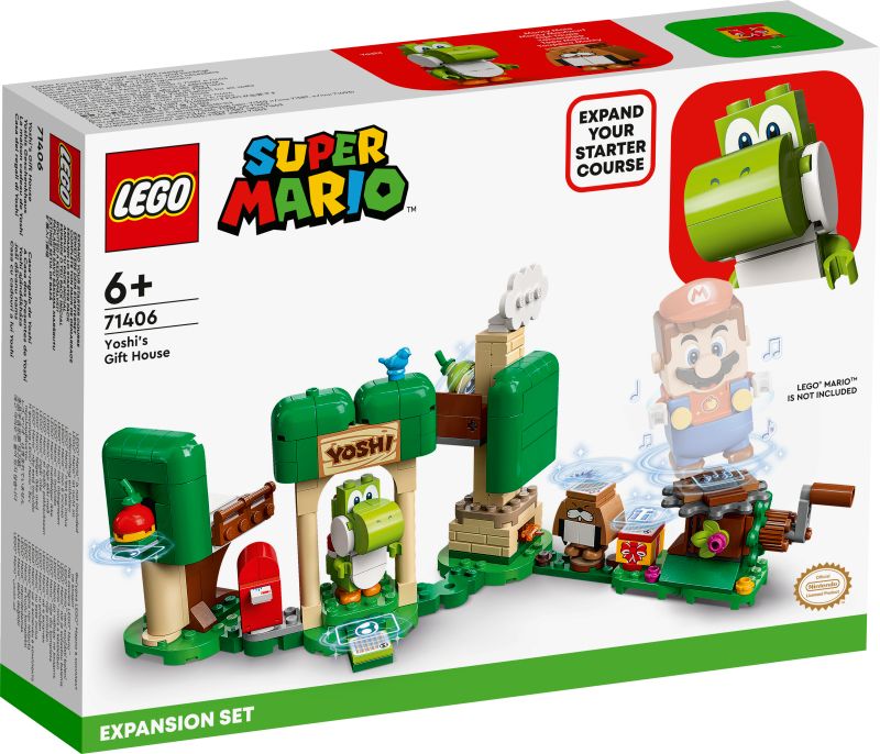 Yoshi dovanų namelio papildomas rinkiniys LEGO® Super Mario™ 71406