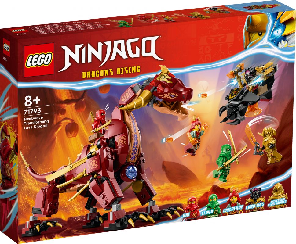 LEGO Ninjago Heatwave transformuojamas lavos drakonas 71793