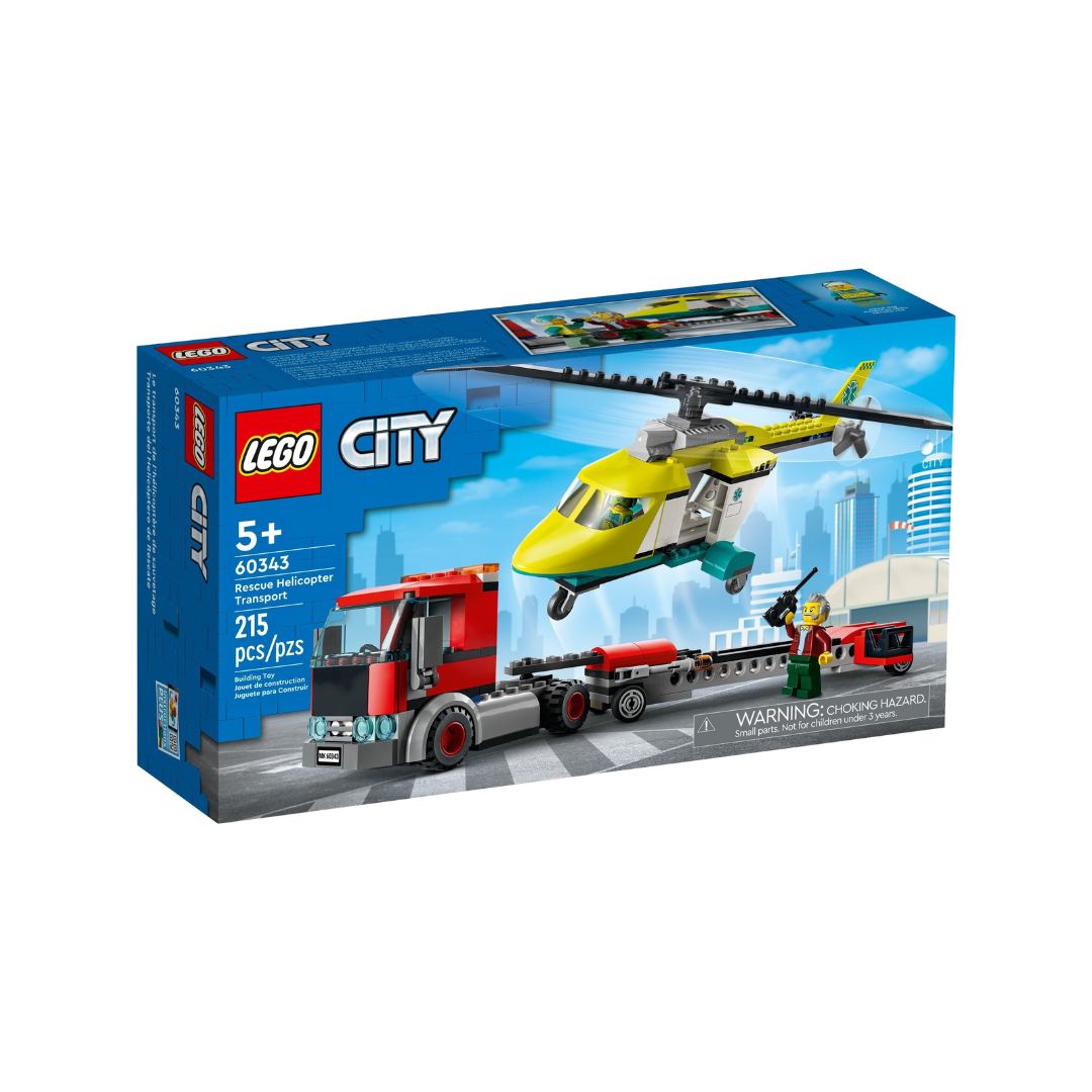 LEGO®60343 Rescue Helicopter Transporter