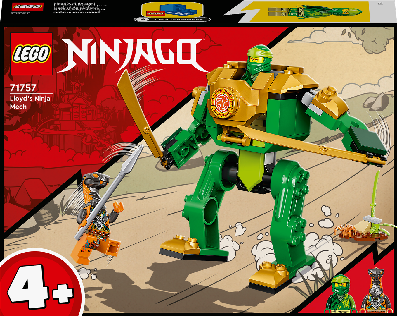 Konstruktorius LEGO Ninjago Lloyd nindzių robotas 71757