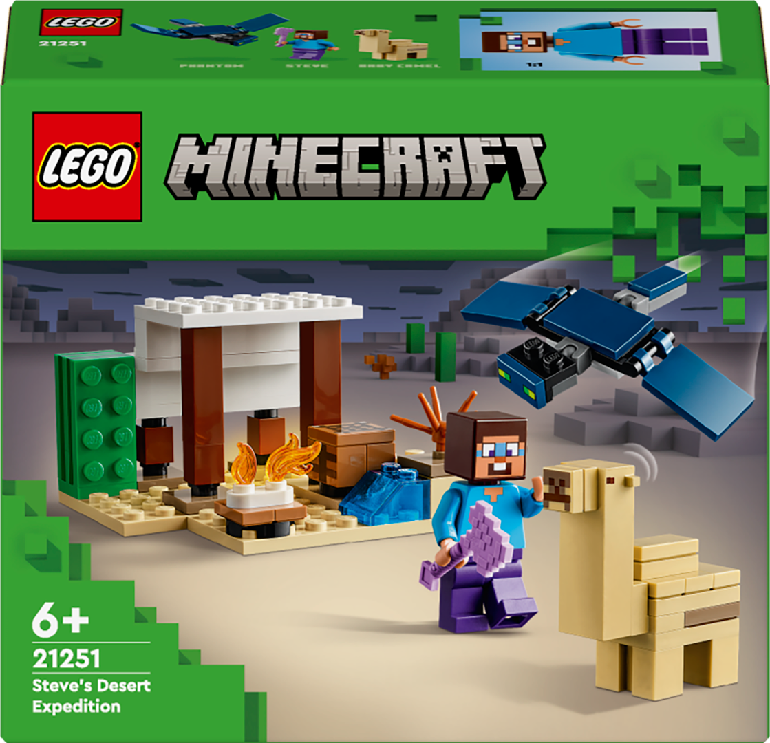 Konstruktorius LEGO Minecraft Styvo ekspedicija dykumoje 21251