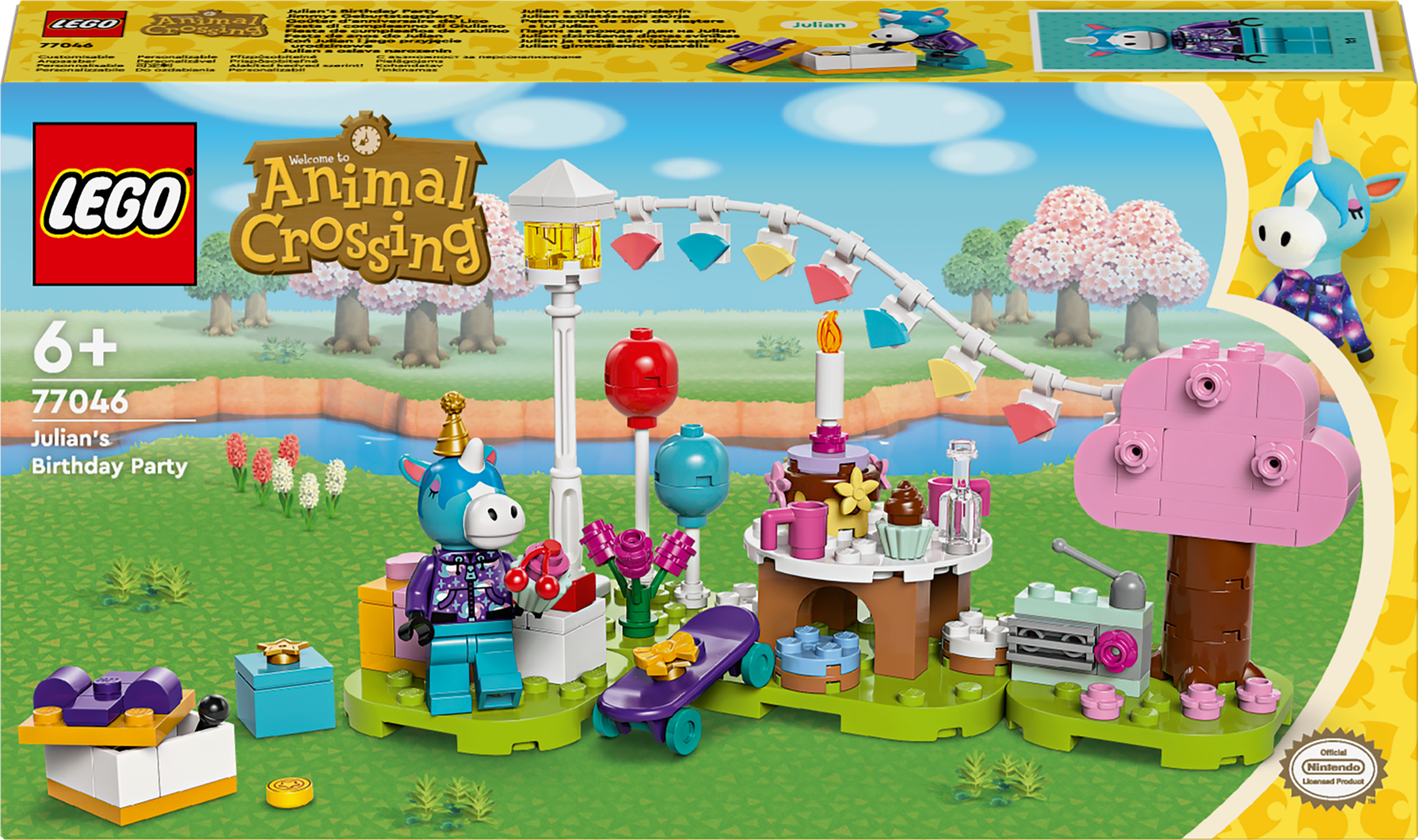 Konstruktorius LEGO Animal Crossing Julian gimtadienio vakarėlis 77046