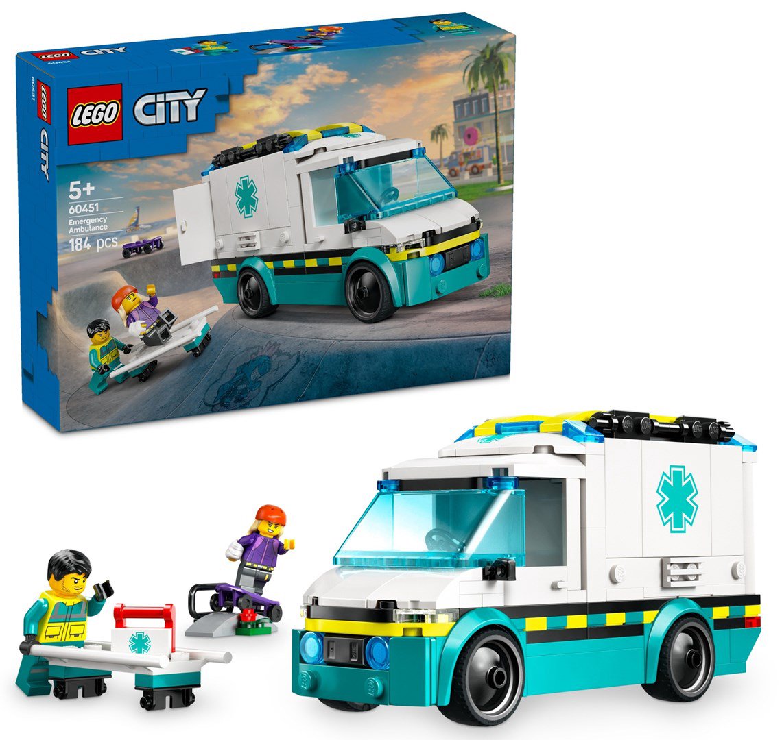 LEGO CITY 60451 Greitosios pagalbos automobilis