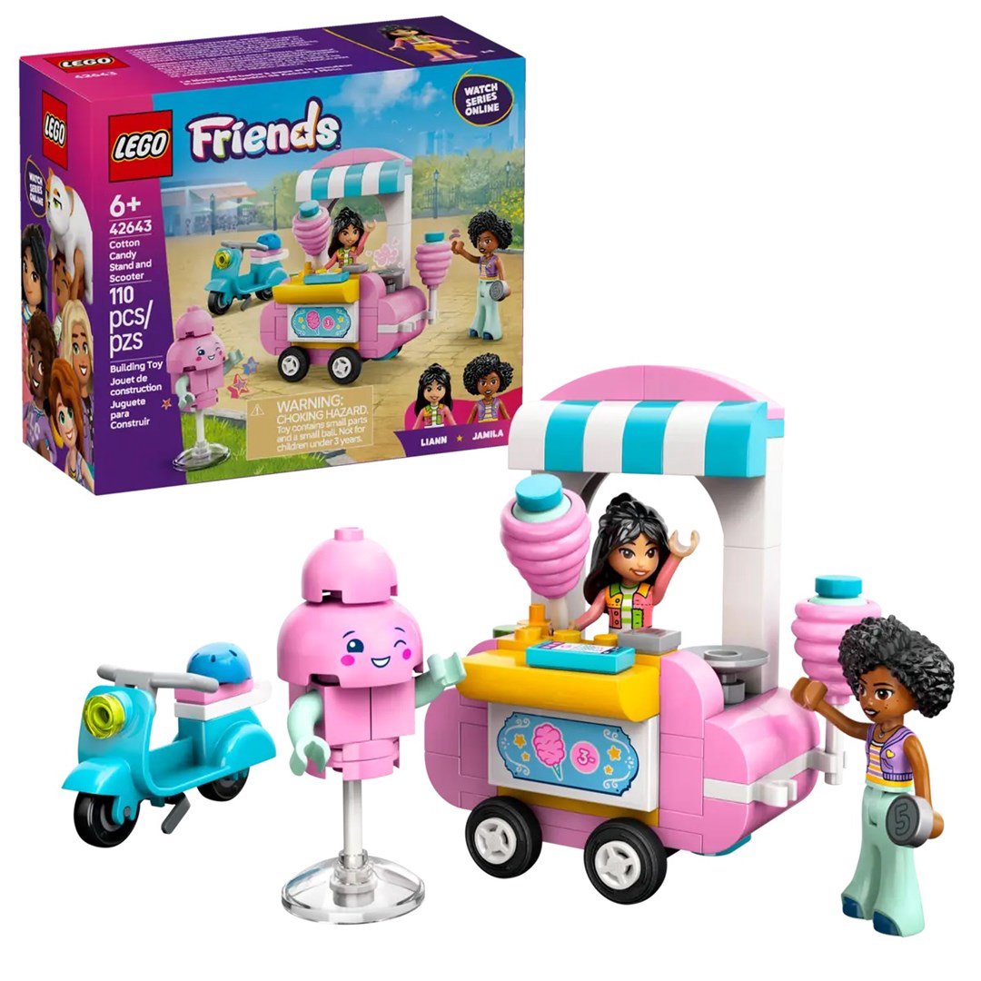 LEGO FRIENDS 42643 Cukraus vatos stendas ir paspirtukas