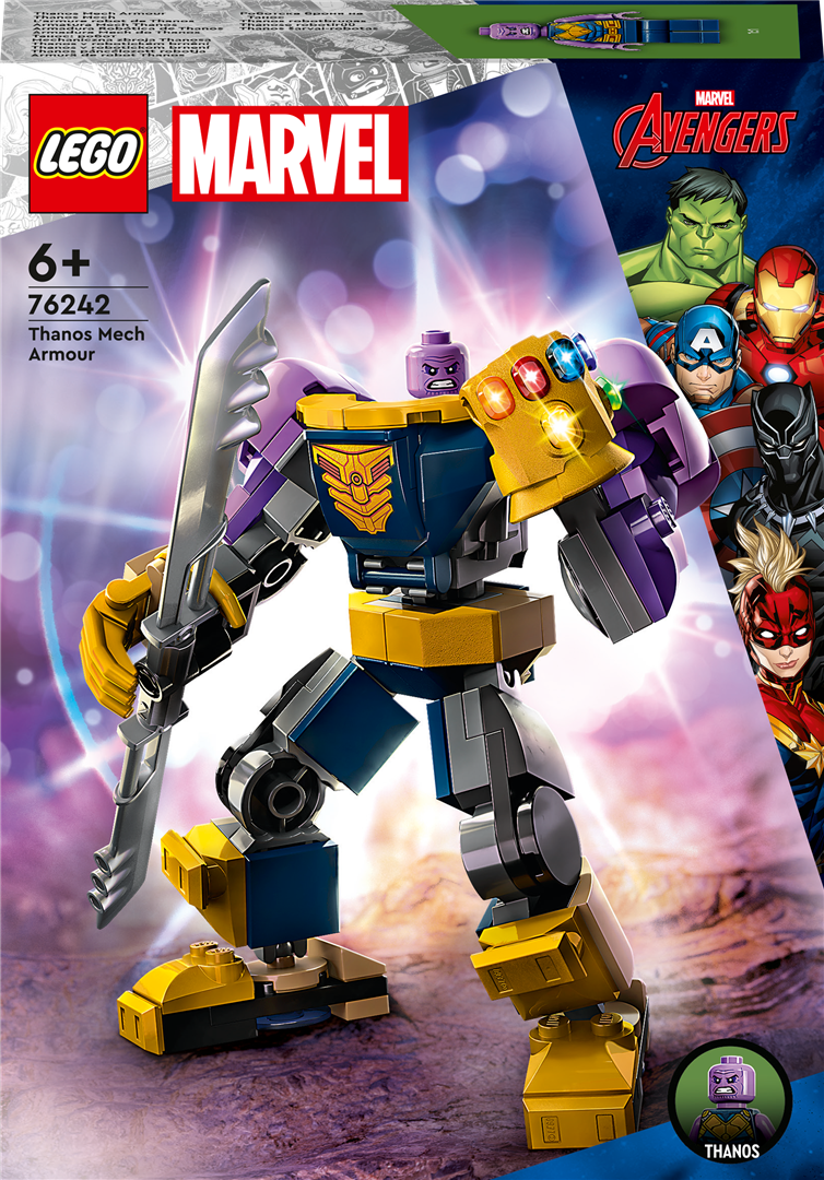 Konstruktorius LEGO Marvel Super Heroes Thanos šarvai-robotas 76242