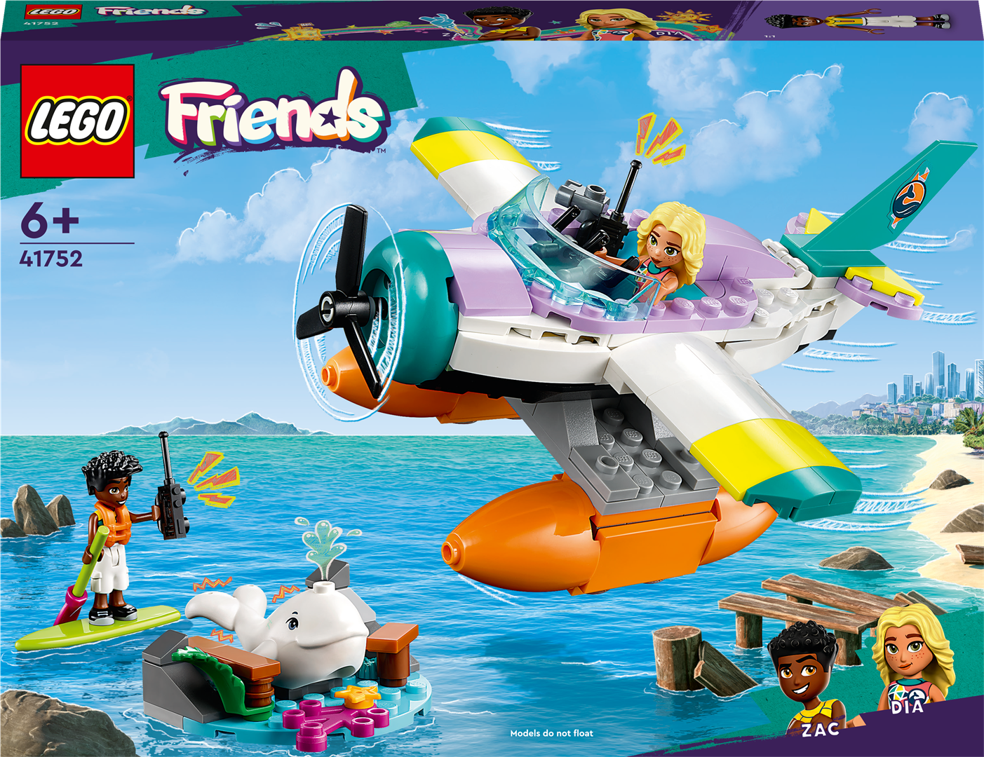 Konstruktorius LEGO Friends Jūrų gelbėjimo lėktuvas 41752