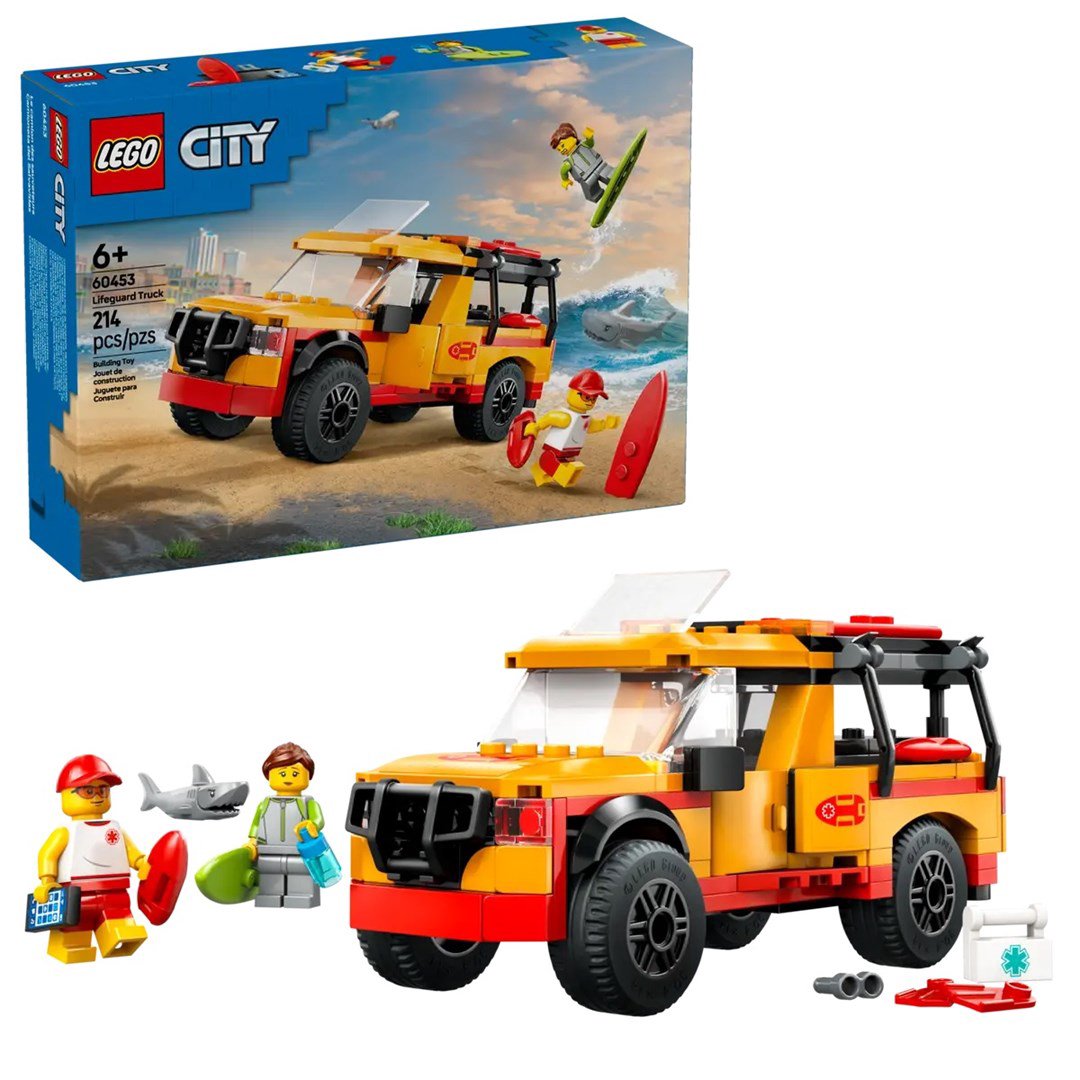 LEGO CITY 60453 Gelbėtojų paplūdimio gelbėjimo sunkvežimis